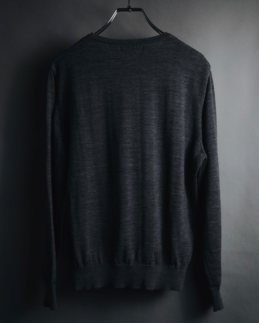 "YVES SAINT LAURENT" 80’s-90’s embroidered logo wool knit sweater