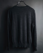 "YVES SAINT LAURENT" 80’s-90’s embroidered logo wool knit sweater