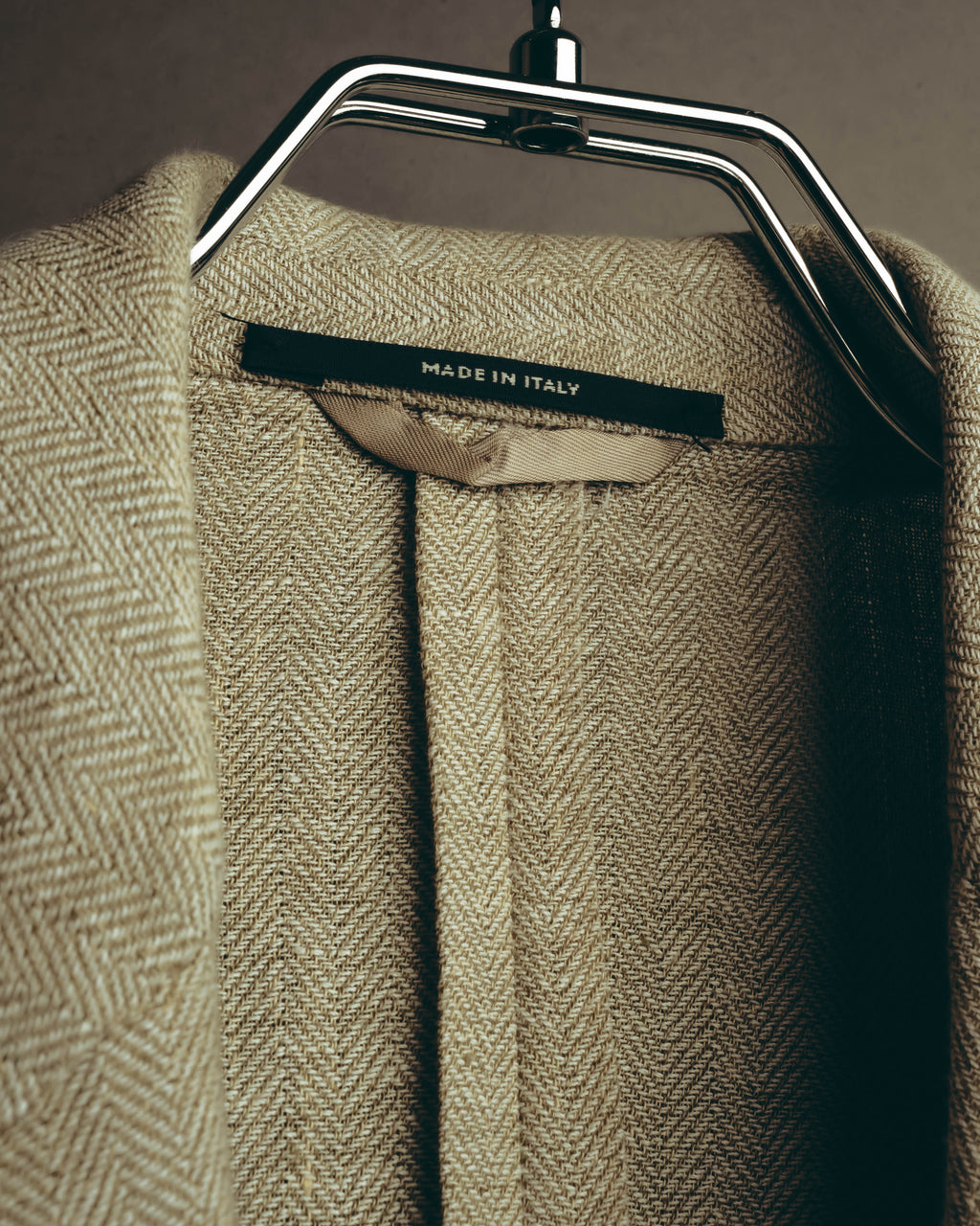 -SPECIAL- “HERMES” 80’s-90’s Herringbone linen suit set