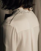 "VALENTINO" Gathered detail ribbon bow tie pullover