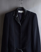 "BALENCIAGA La Mode" Satin-switched piping design tailored jacket