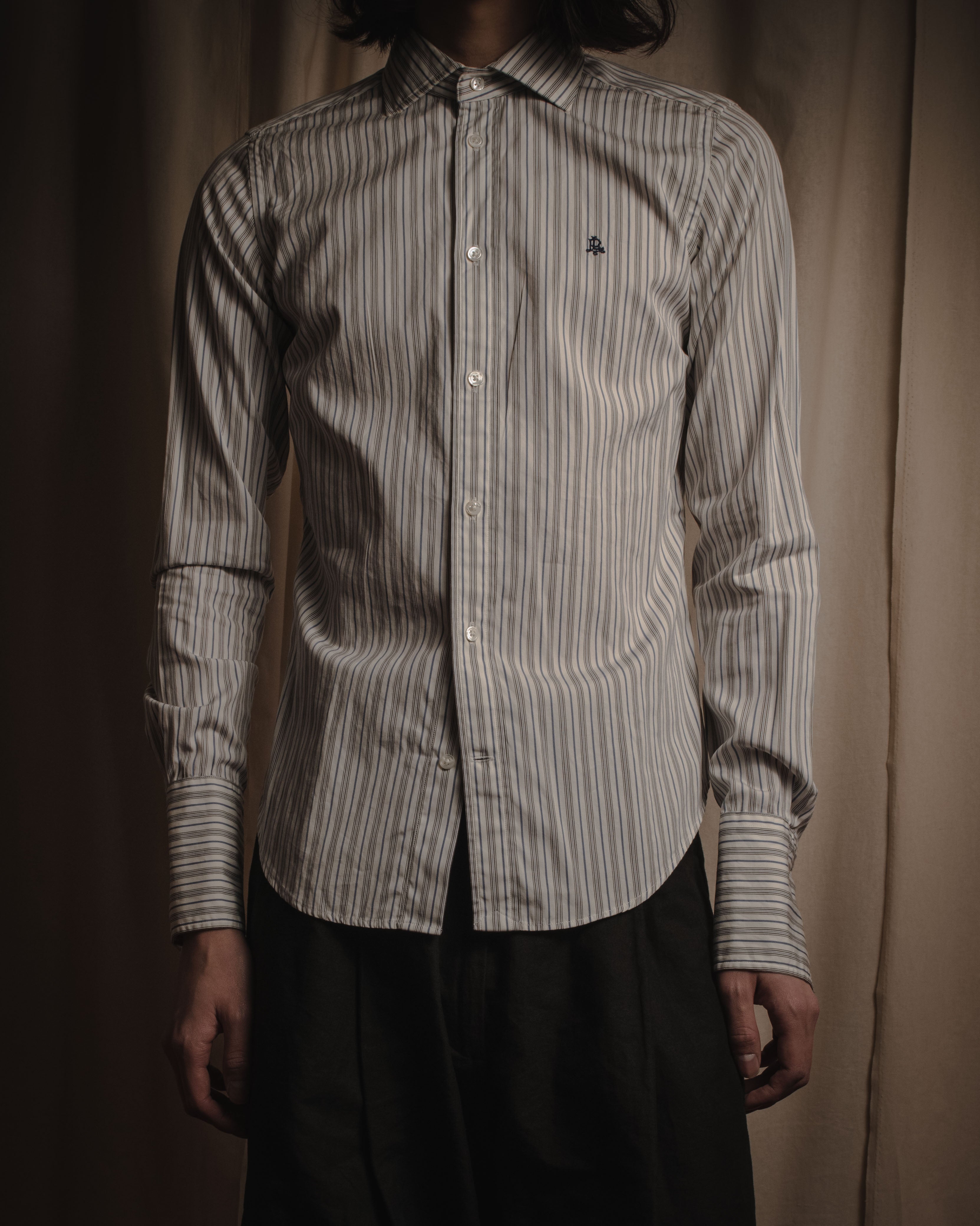"Ralph Lauren" Classically tailored striped dress shirt