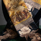 "Christian Dior" Baroque floral pattern silk twill scarf