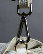 "ZANELLATO" Postina keyhole motif design 2-way leather bag