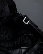 "JIL SANDER" Large flap design Harako leather shoulder bag