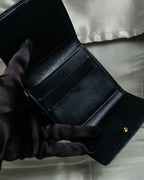 "Louis Vuitton" Horizontal Stripe Compact Leather Wallet