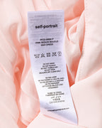 Self-Portrait/ Romantic Chiffon Pleated Skirt Pale Pink