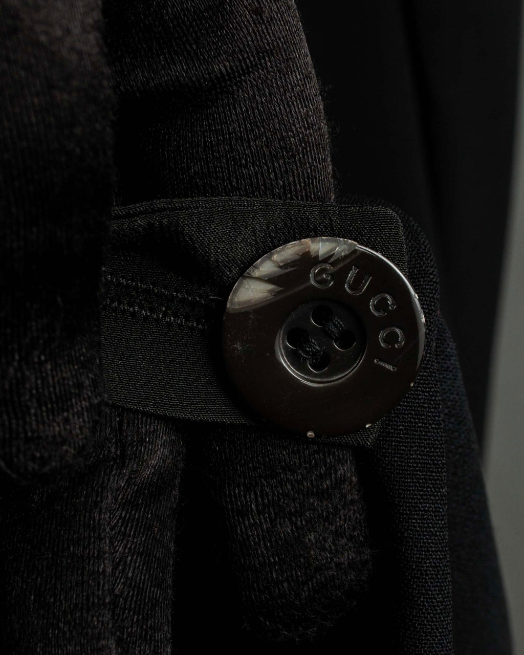 "GUCCI" Three-dimensional lapel design draped tailored jacket