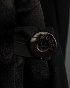 "GUCCI" Three-dimensional lapel design draped tailored jacket