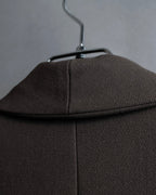 "Christian Dior Boutique Paris" Beautiful waist-shape shawl collar long coat