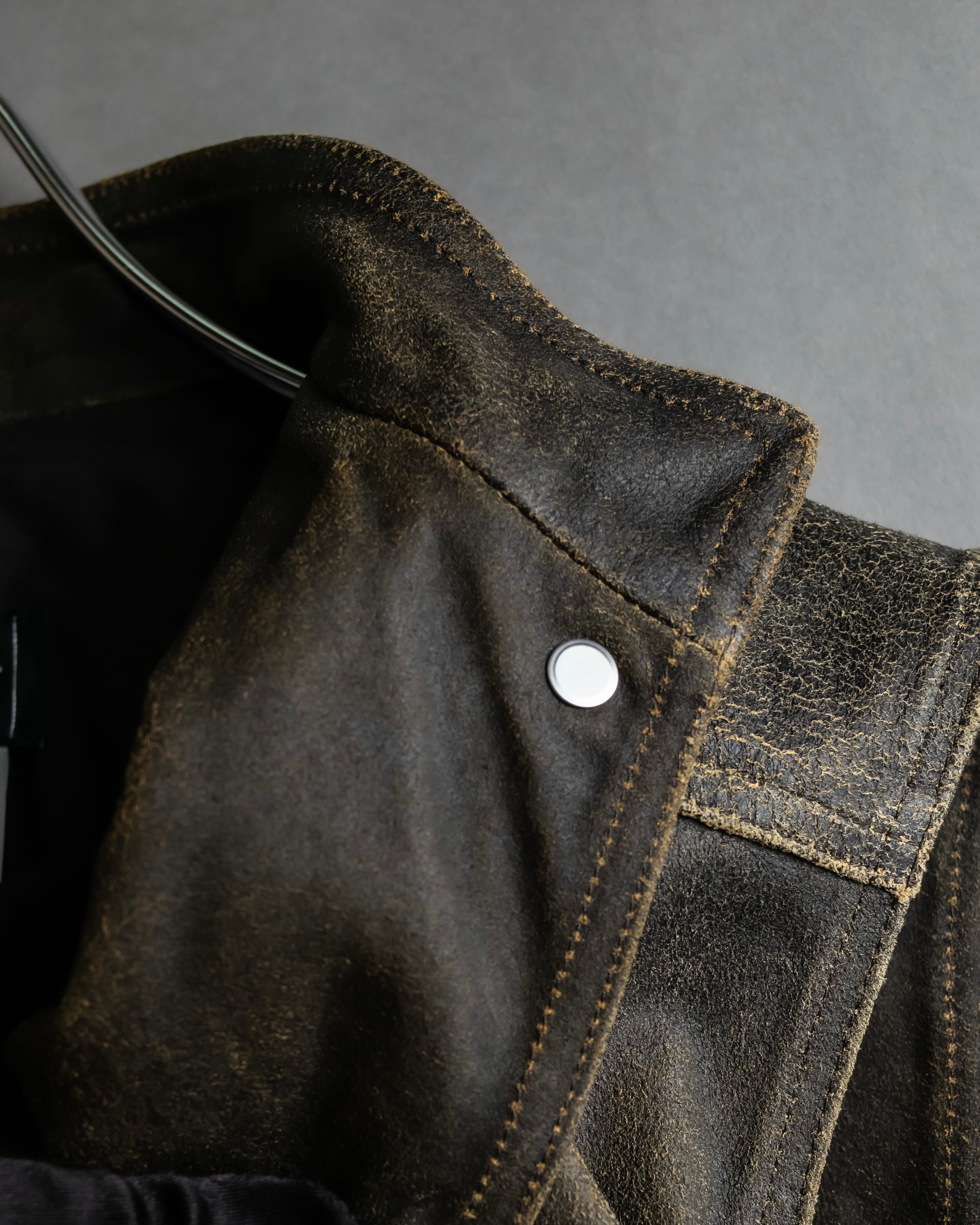 "CHANEL" 2000AW Karl Lagerfeld period calf leather vest