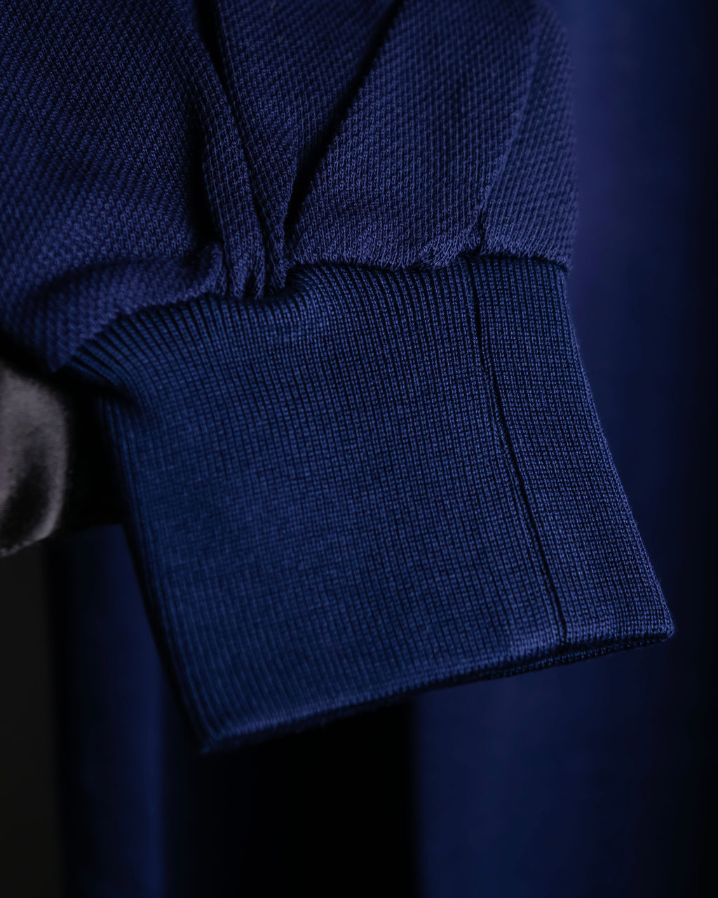 "Balenciaga Sports" Pink & yellow collar long sleeve polo shirt