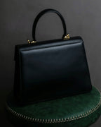 "Salvatore Ferragamo" Gancini motif leather hand bag