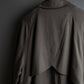 "Vintage matte texture long trench coat"