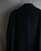 "JIL SANDER" 100% cashmere straight line stand collar coat