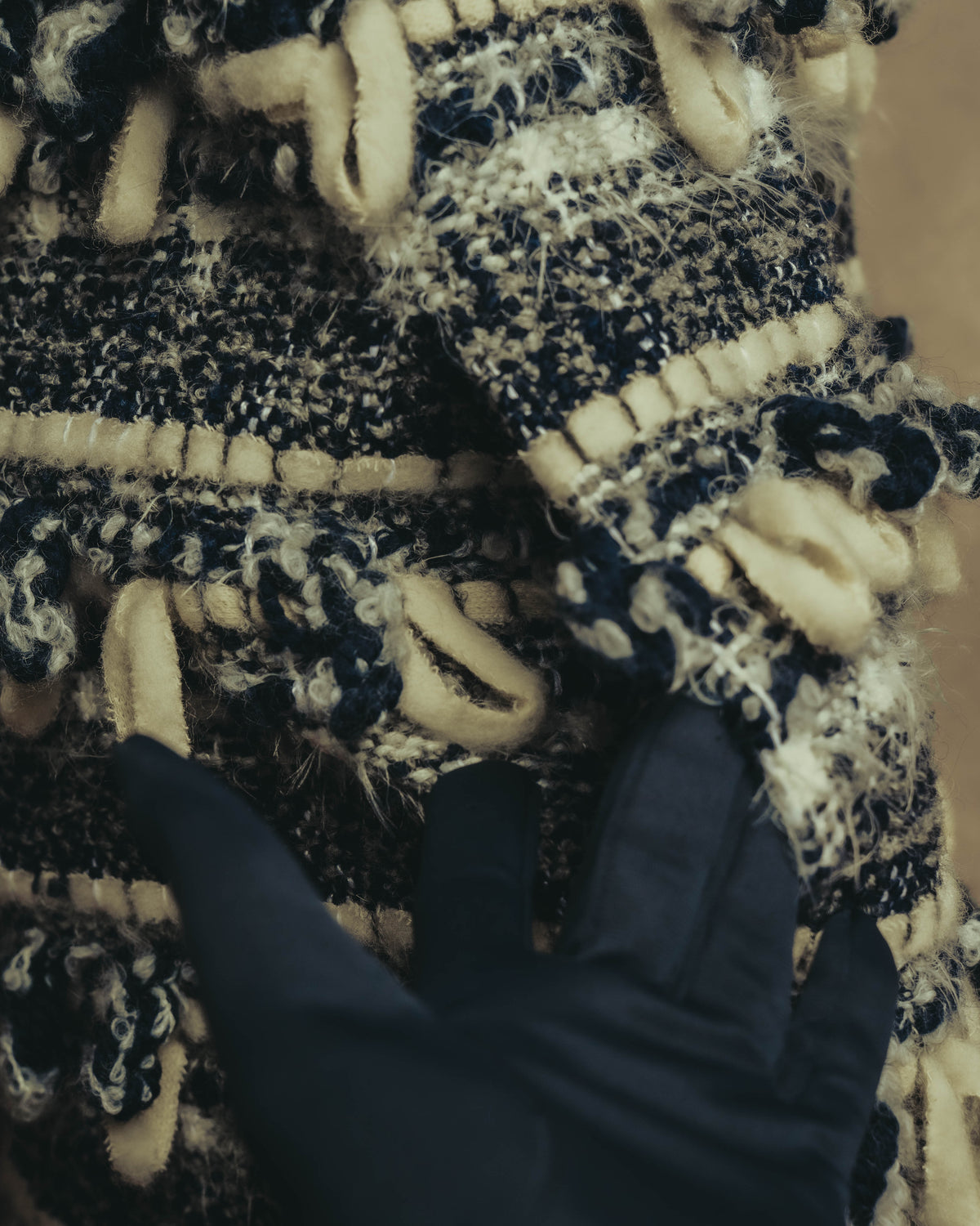 "THOM BROWNE" 2010's-20's Textured double breasted boucle coat