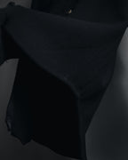 "Salvatore Ferragamo" 90’s signature engraved buttons wool shirt jacket