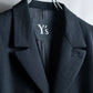 "Y's" 3 button jacket and tapered slacks oversize set up