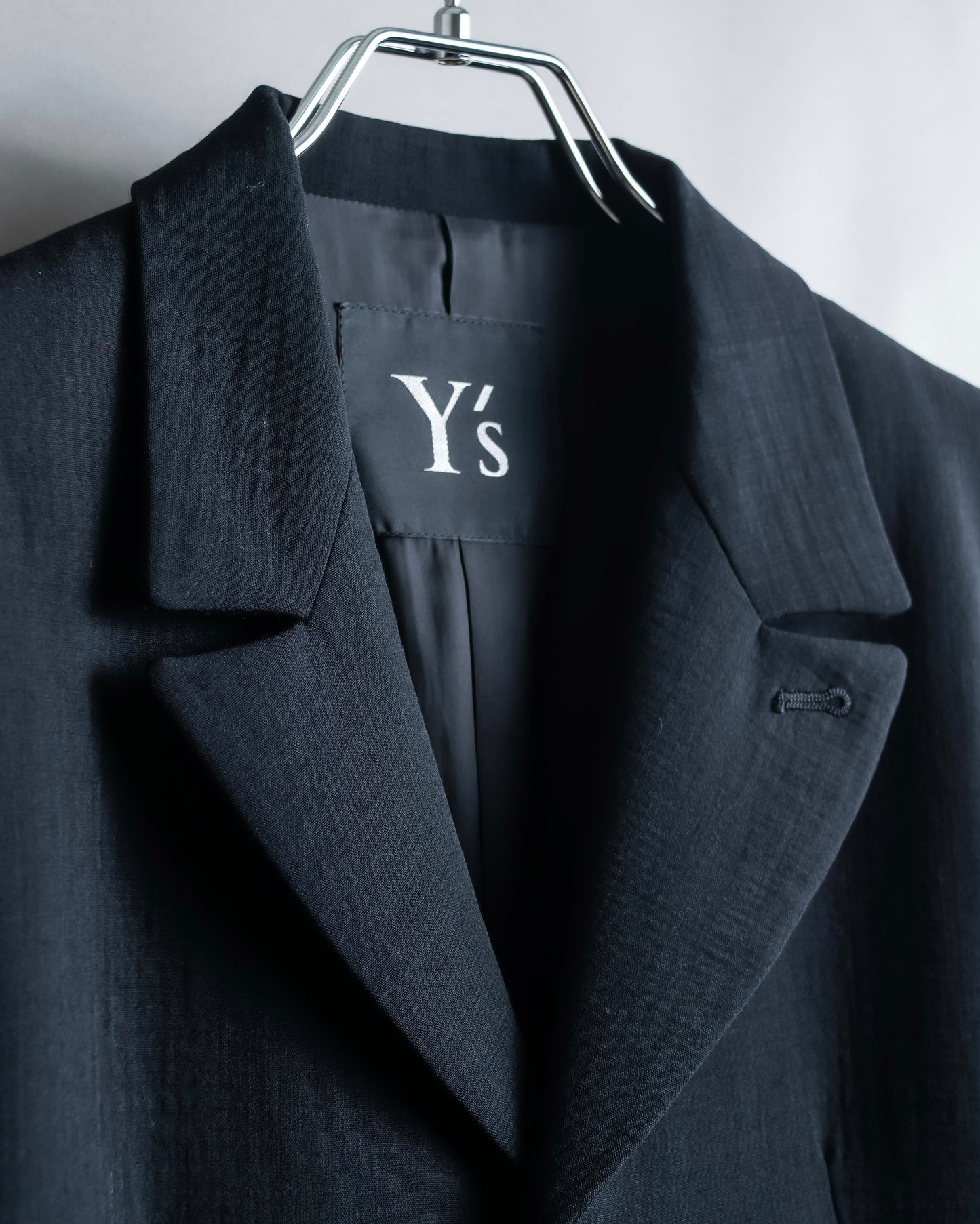 "Y's" 3 button jacket and tapered slacks oversize set up