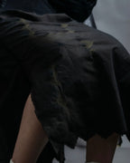 "A-POC" Wrap design high slit skirt