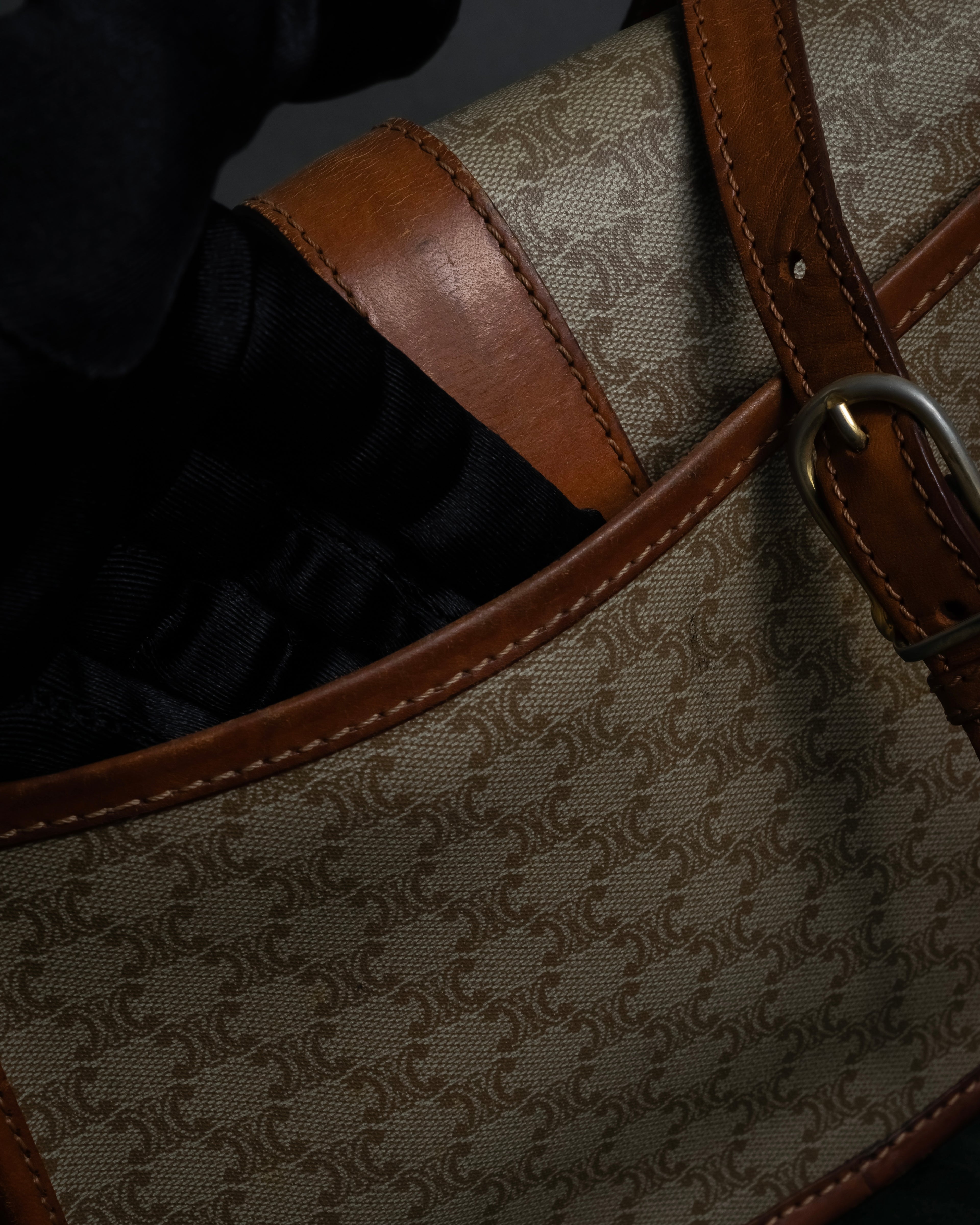 "CELINE Macadam pattern combination shoulder bag