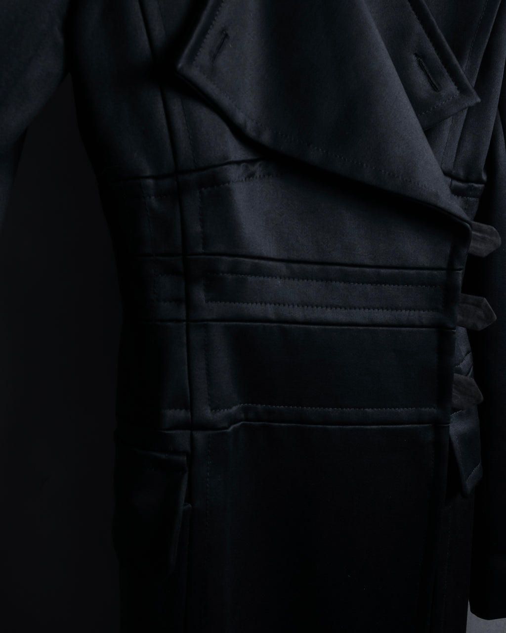 -SPECIAL- "YVES SAINT LAURENT rive gauche" 03 year Tom Ford period corset design long coat