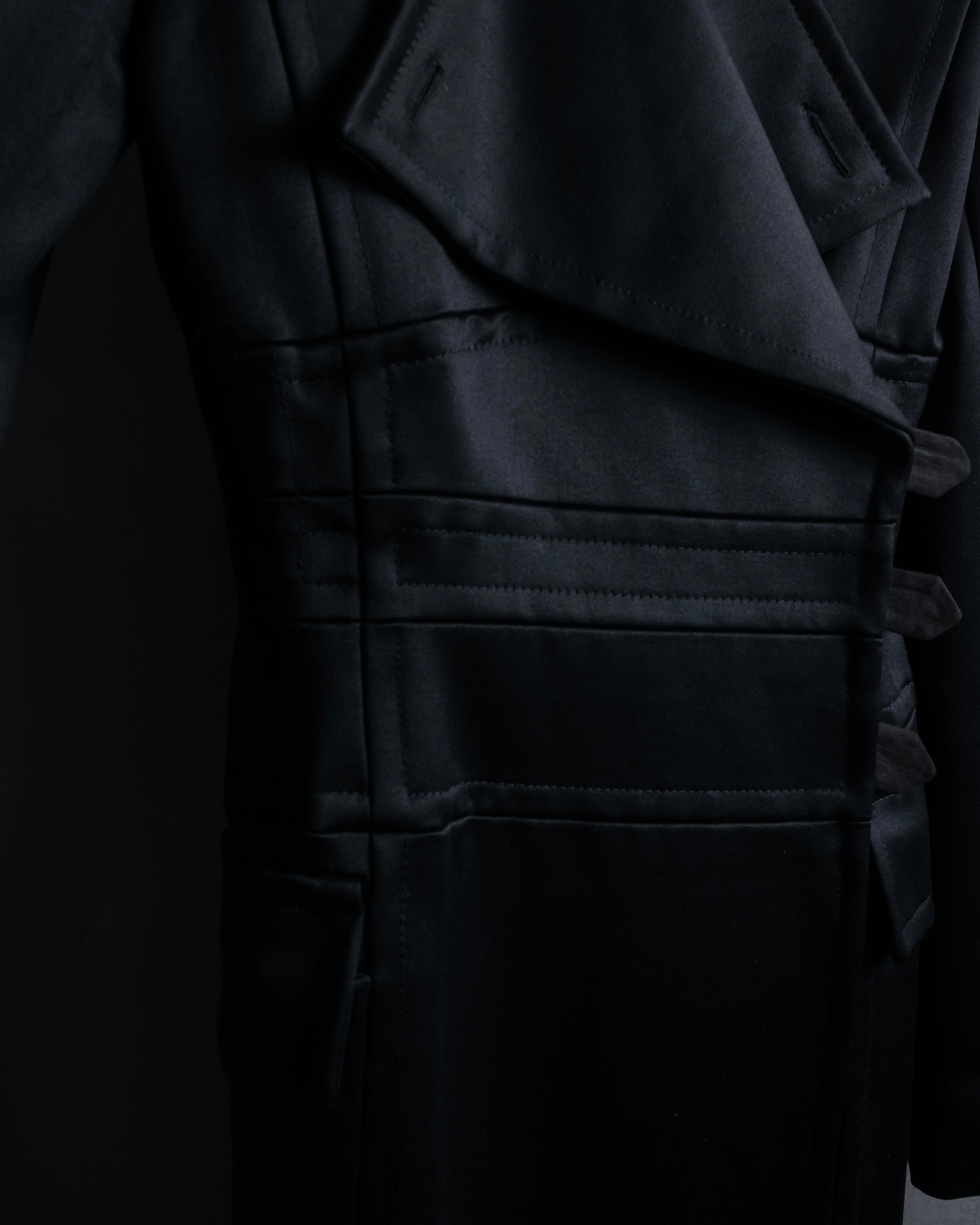 -SPECIAL- "YVES SAINT LAURENT rive gauche" 03 year Tom Ford period corset design long coat