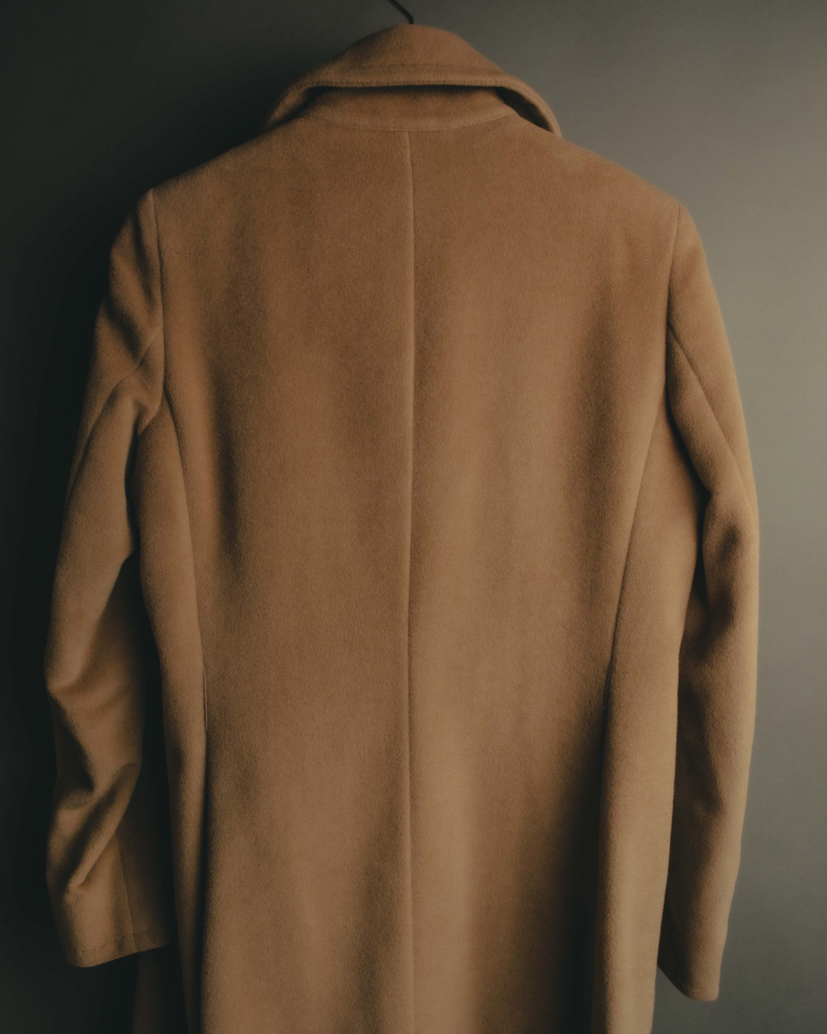 “MaxMara” 90’s-00’s Angora blend double breasted long coat