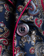 "Christian Dior" 100% silk paisley pajama set