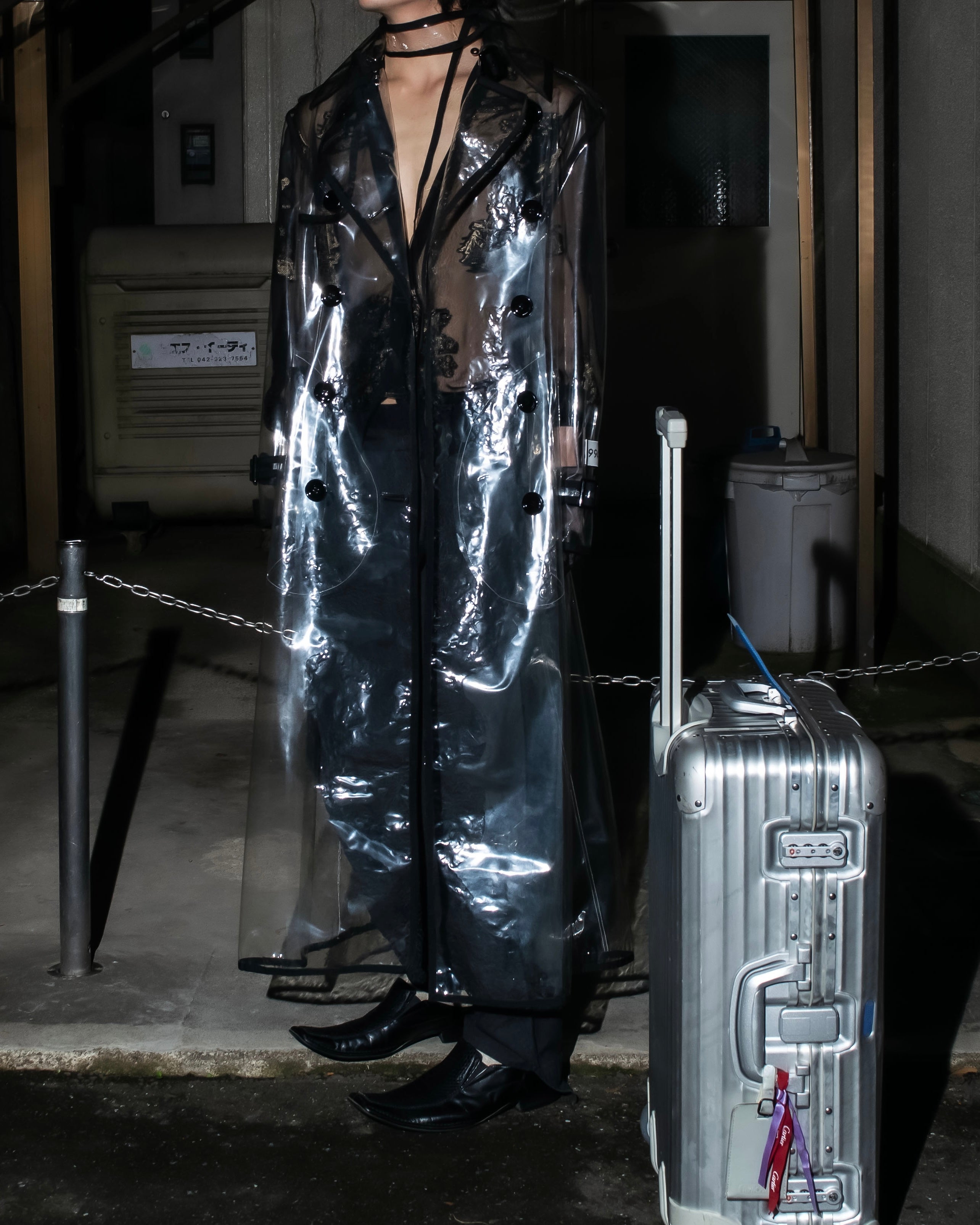"DOLCE &amp; GABBANA" 23SS PVC material oversize trench coat