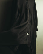 “Y’s for living” Late 2010’s-early 2020’s Draped cotton button-front long dress