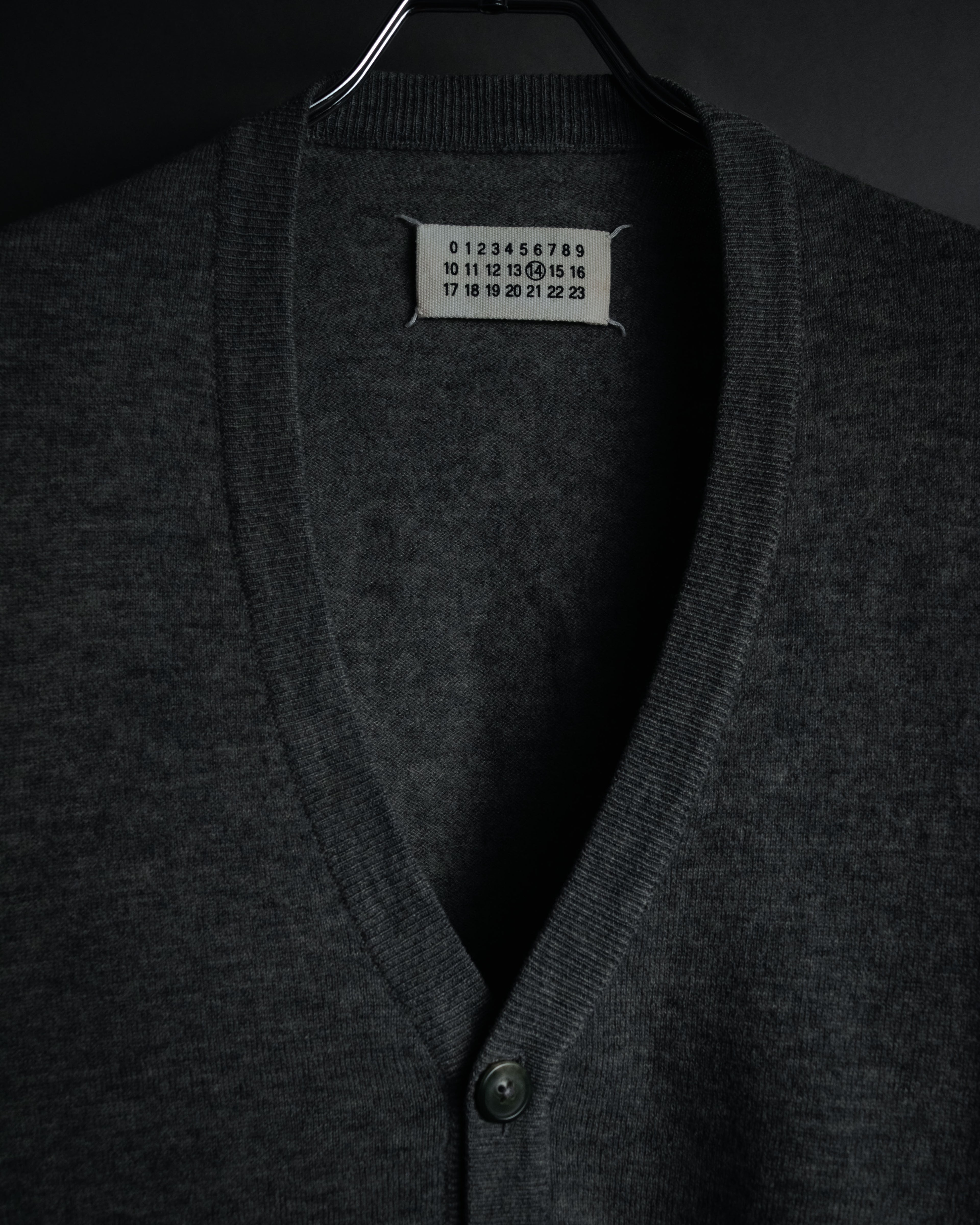 “MARTIN MARGIELA 14” 00’s Elbow patch wool cardigan