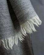 "GUCCI" GGpattern silk blend fringe stole