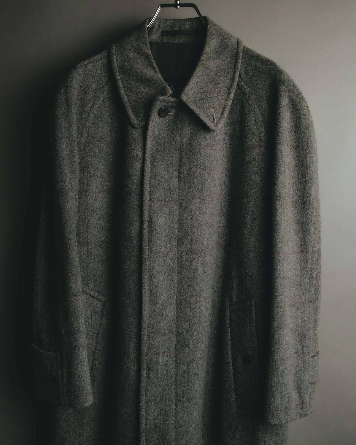 “Burberrys” 80’s Bedford wool balmacaan coat