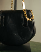 “Salvatore Ferragamo” 90’s Vara ribbon half moon chain bag