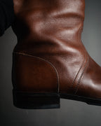 "GUCCI" 90’s-00’s shearling lined engineer boots