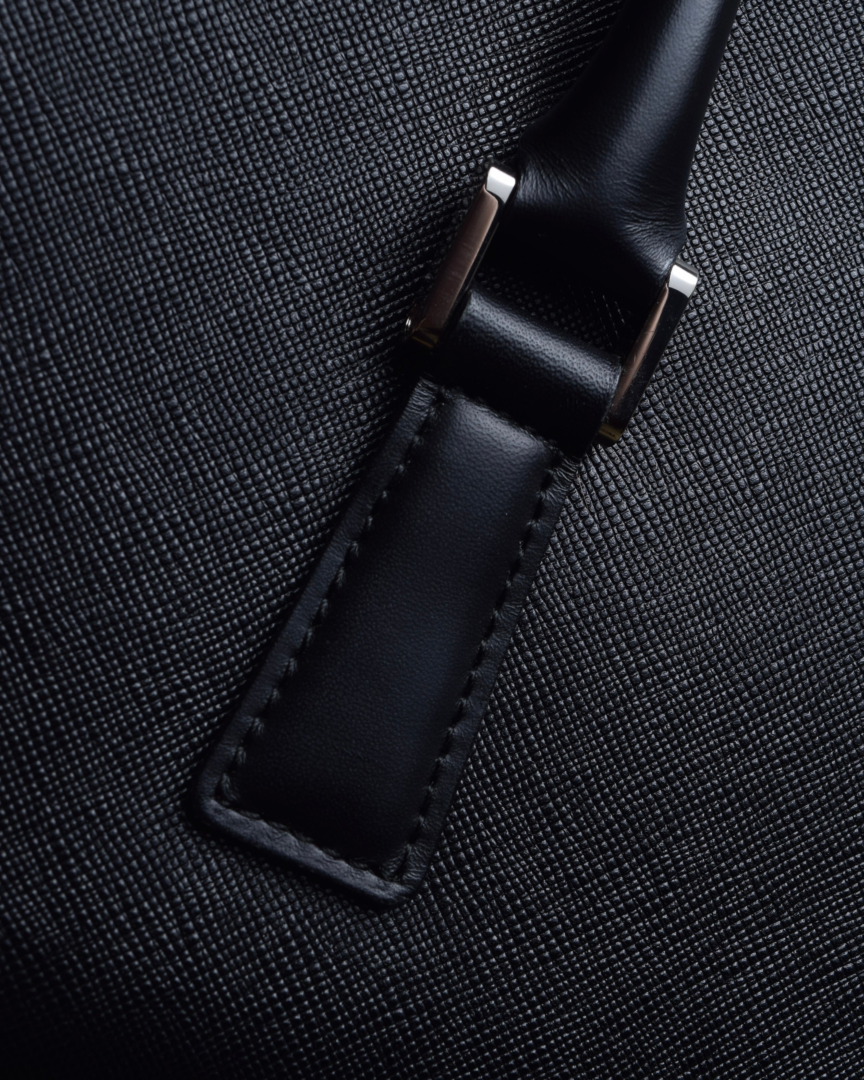 "BURBERRY" Saffiano leather mini boston bag