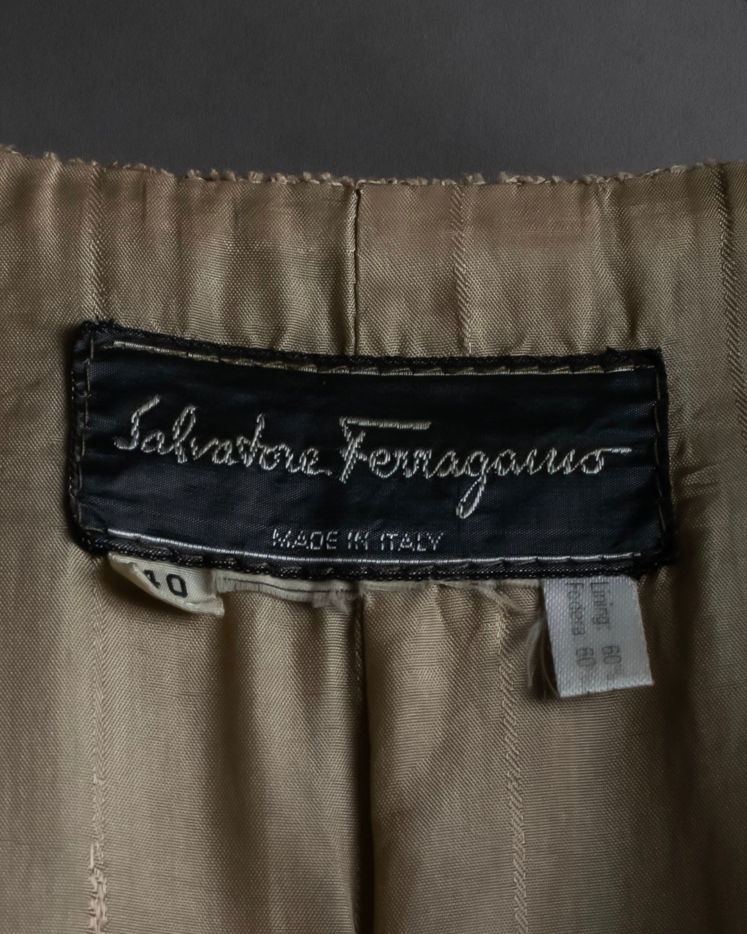 "Salvatore Ferragamo" Belted suede sleeveless dress