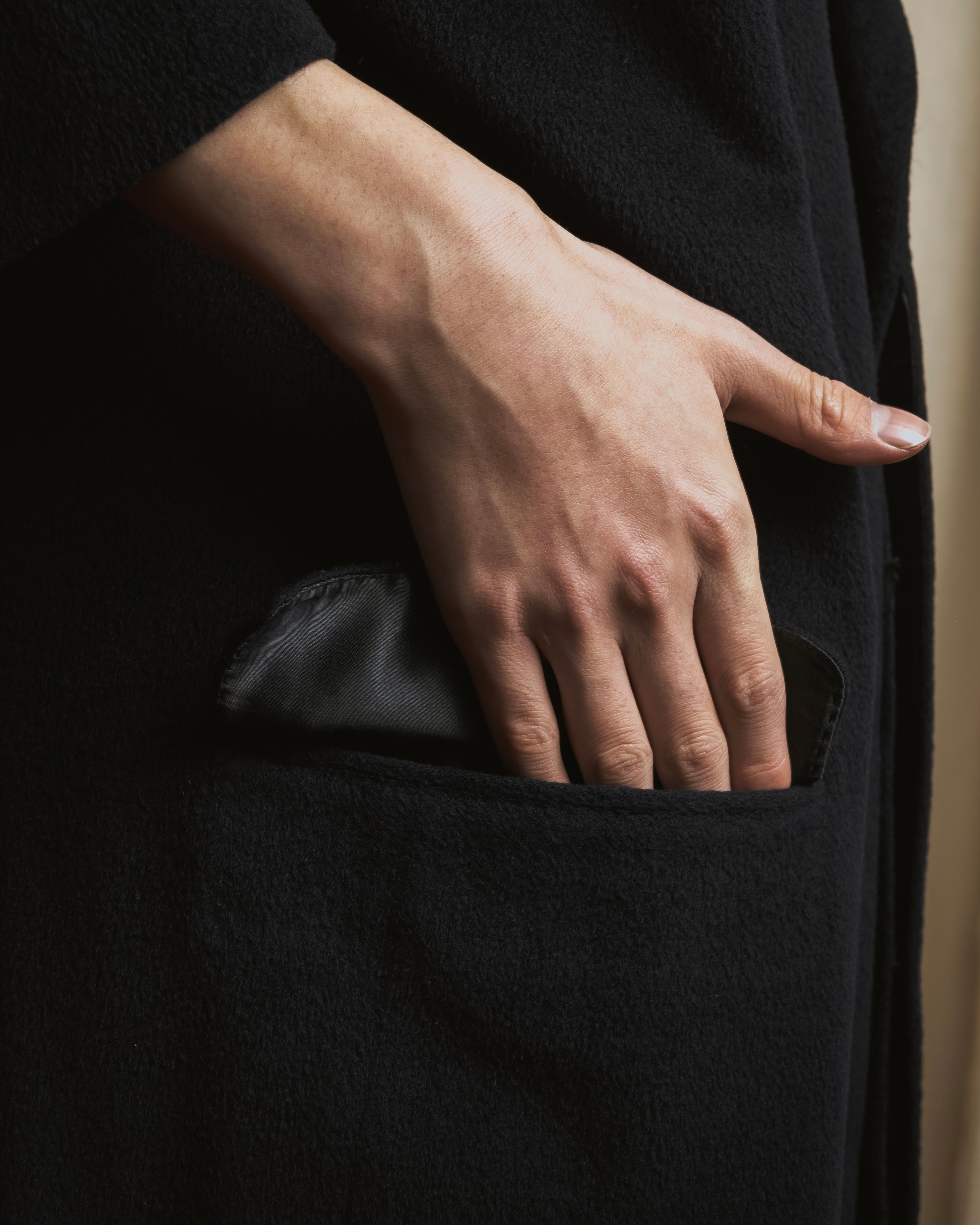 "VALENTINO GARAVANI UOMO" 80’s-90’s Cashmere blend tailored coat