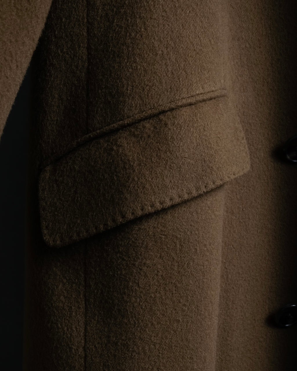 "CHRISTIAN DIOR MONSIEUR" 80's-90's Classic tailored wool melton chester coat