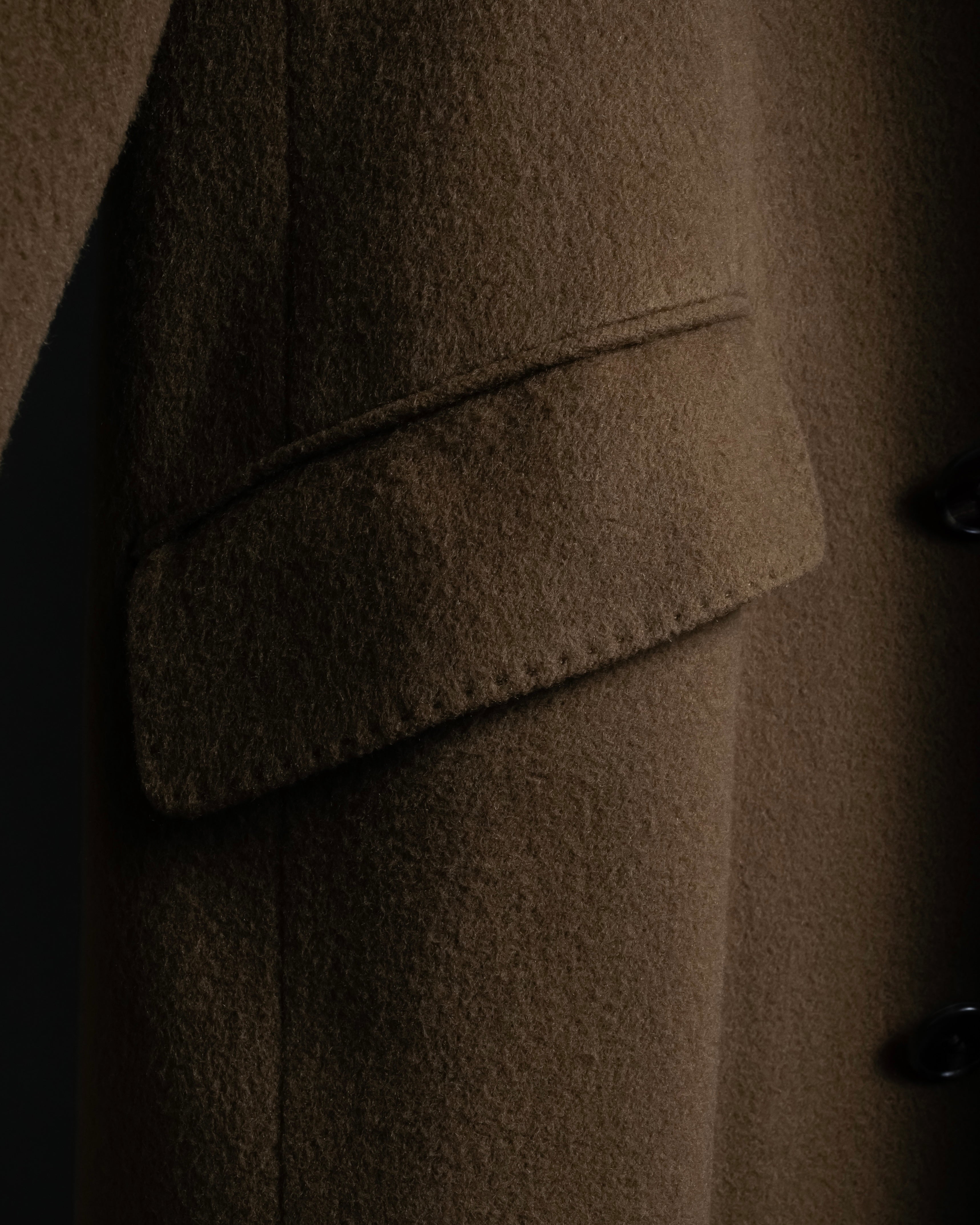 "CHRISTIAN DIOR MONSIEUR" 80's-90's Classic tailored wool melton chester coat