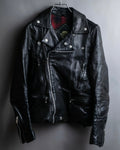 "HYSTERIC GLAMOUR" Lamb leather double riders jacket