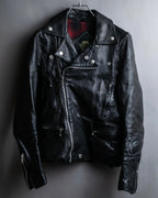"HYSTERIC GLAMOUR" Lamb leather double riders jacket