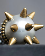 "GUCCI" Strawberry＆spike motif rhinestone earrings