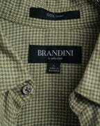 -MOOD Vintage Collections-
90’s Houndstooth linen relaxed shirt