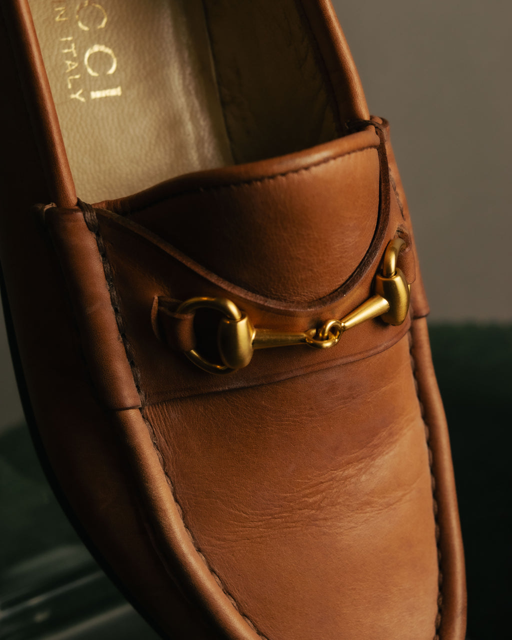 “GUCCI” 70’s-80’s Horsebit leather loafers