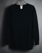 "HERMES" 00’s Minimal wool cashmere crewneck knit