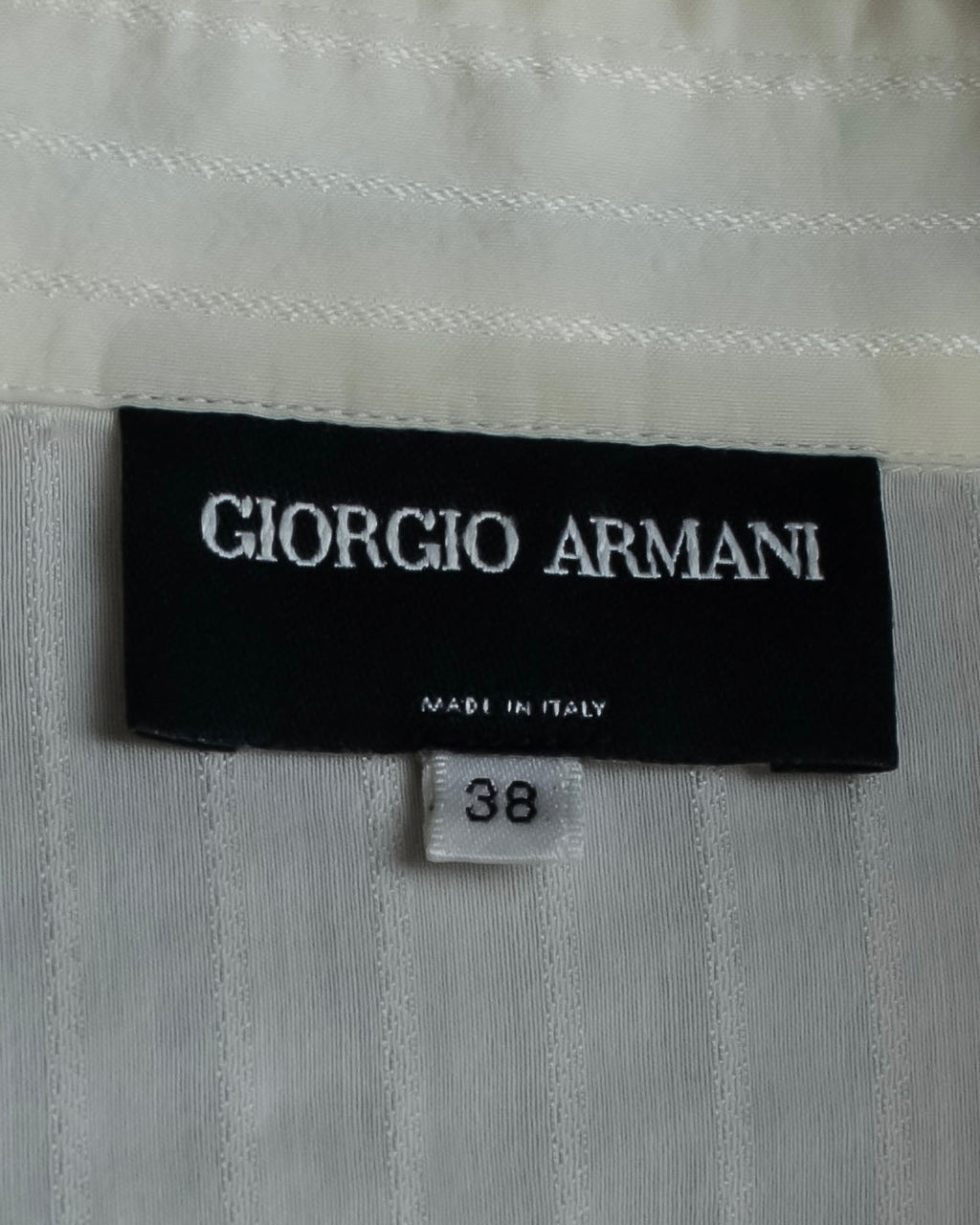 "GIORGIO ARMANI" Delicate striped white shirt