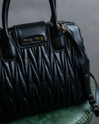 "MIU MIU" Matelasse design 2way leather bag