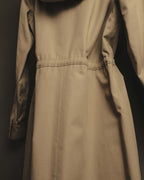 "Yves Saint Laurent" Vintage fox fur trimmed hooded long coat